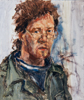 Selbstportrait | 1989 | Öl auf Hartfaser | 60 cm x 50,5 cm